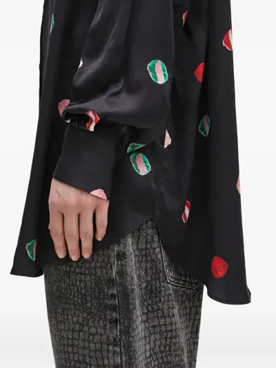 Fiorucci Graphic-print Shirt In Black