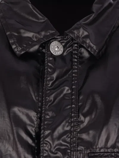 Stone Island Snap-button Patch-pocket Jacket In Black