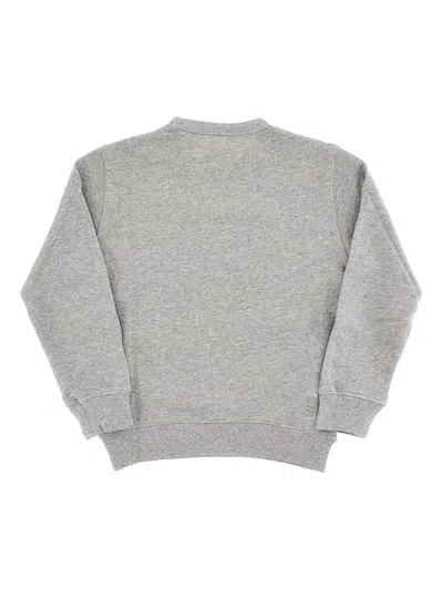 C.p. Company Crewneck Sweatshirt With Logo Embroidery Kids In Gray