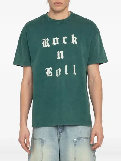 Zadig & Voltaire Teddy Rock N Roll Studs T-shirt In Green