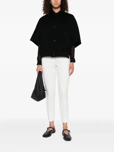 Max Mara Button-fastening Cape Jacket