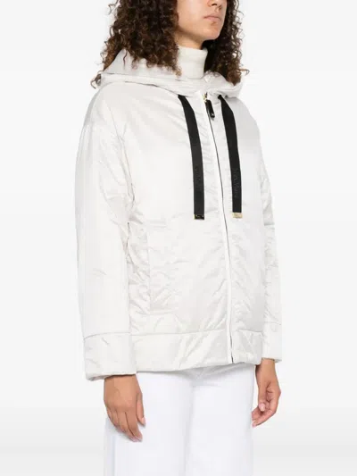 Max Mara Greenh Hooded Padded Jacket In White
