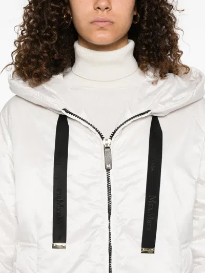 Max Mara Greenh Hooded Padded Jacket In White