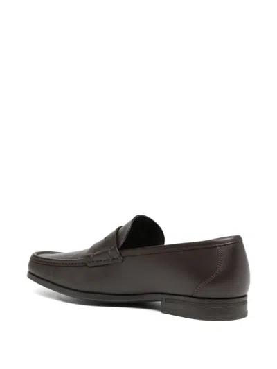 Ferragamo Penny Loafer In Brown