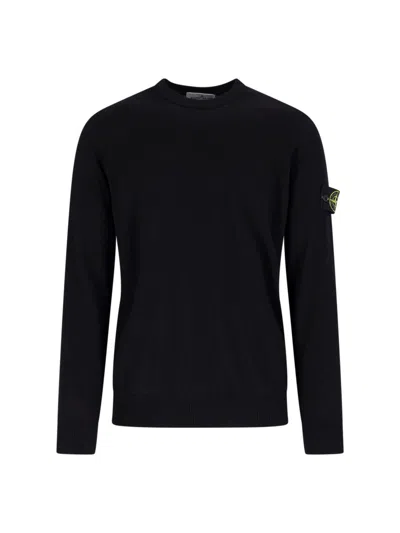 Stone Island Crew-neck Cotton Sweatshirt With Raglan Sleeves