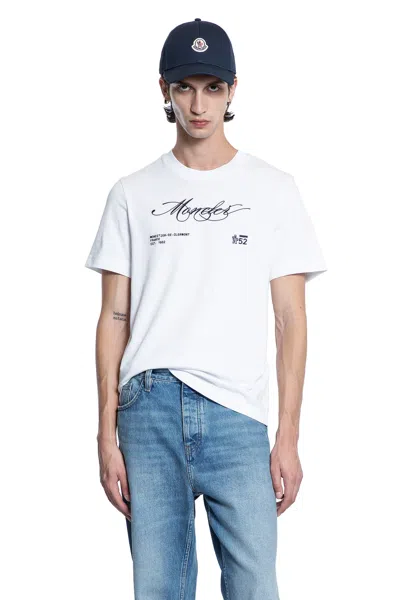 Moncler Man White T-shirts & Tank Tops