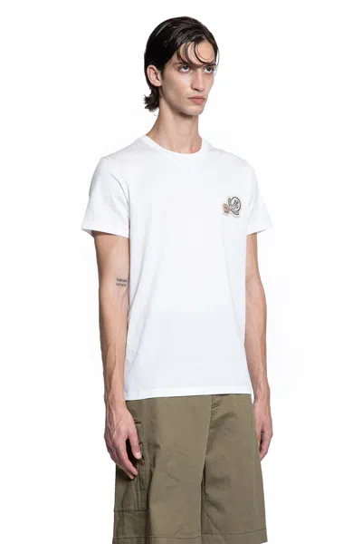 Moncler Man White T-shirts & Tank Tops