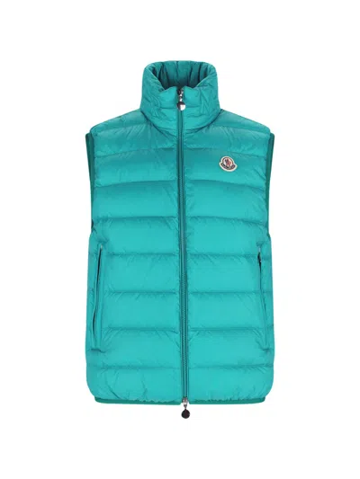 Moncler Rocoque Padded Bodywarmer In Blue