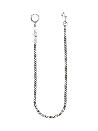 Balenciaga Shiny Keyring Metallic Finish Wallet