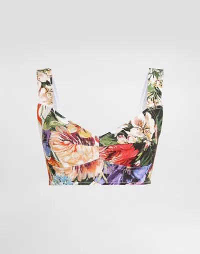 Dolce & Gabbana Bralette Mit Blumen-print