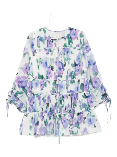 Aje Clover-print Mini Dress