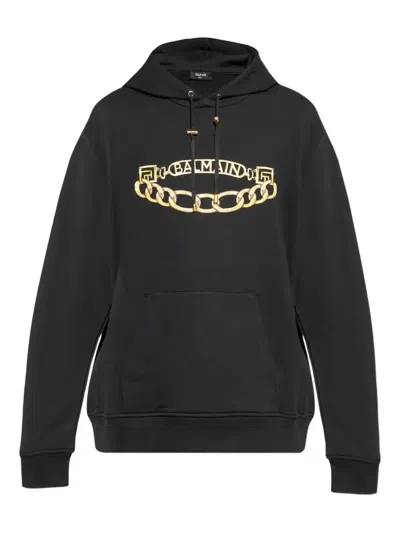 Balmain Logo-print Hoodie - Men's - Cotton