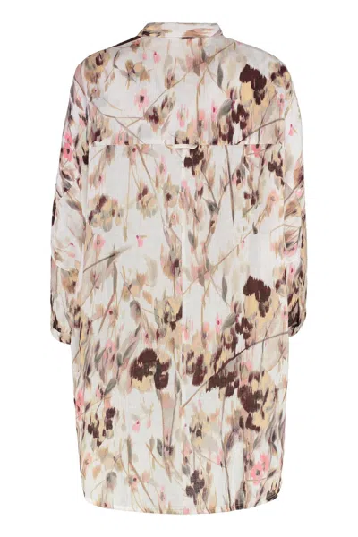 120% Lino Floral-print Shirt
