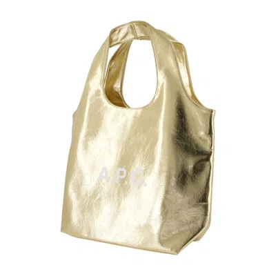 Apc A.p.c. Ninon Shopper Bag In Gold