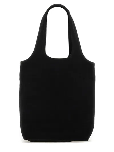 Apc Knitted Turtleneck Dress With Cut Out Detail In Black