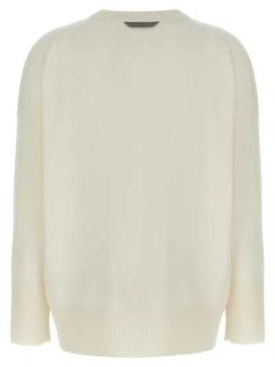 Brunello Cucinelli Monili-chain Cashmere Sweater In Neutral