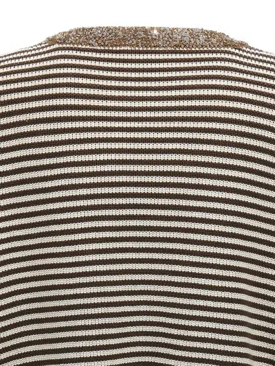 Brunello Cucinelli 'dazzling Collar Insert' T-shirt