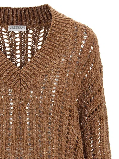 Brunello Cucinelli Rustic Dazzling Net Sweater
