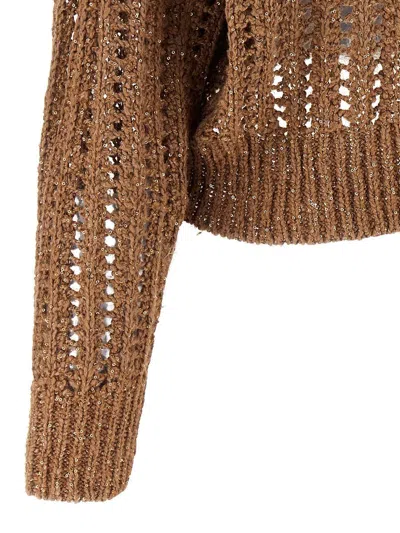 Brunello Cucinelli Rustic Dazzling Net Sweater