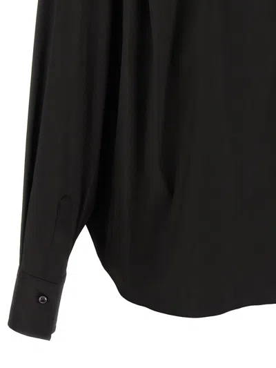 Brunello Cucinelli V-neck Shirt Monile Shirt And Blouse Black In Black