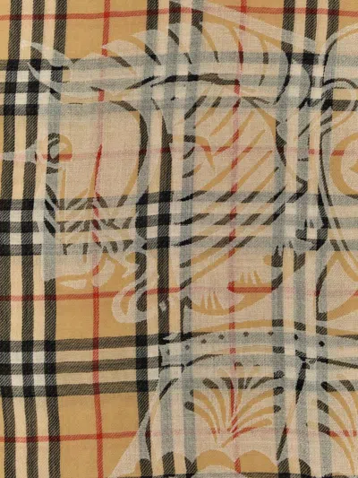 Burberry Check Wool Scarf