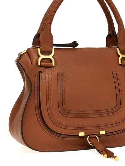 Chloé Marcie Crossbody Bags Brown