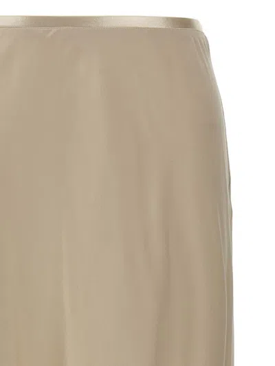 Max Mara Carnet Skirts Beige In Brown