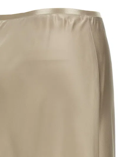 Max Mara Carnet Skirts Beige In Brown