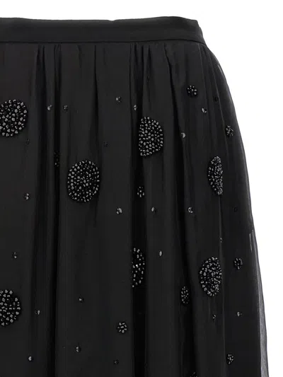 Max Mara All-over Embellished Long Skirt