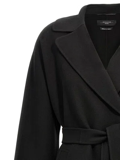Weekend Max Mara Civida Coats And Trench Coats Black In Black
