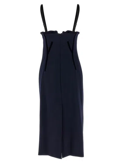 Sportmax Velvet-cup Corset Dress