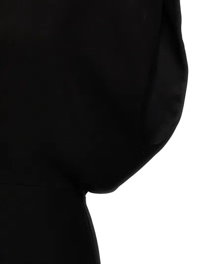 Max Mara Querce Sleeveless Cady Mini Dress In Black