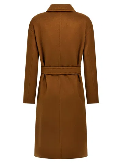 Max Mara Melinda Belted Coat In Brown