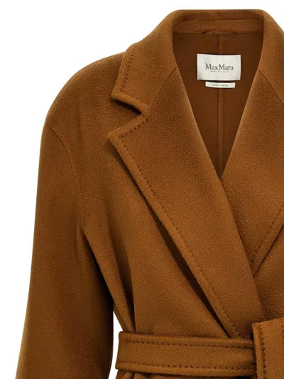 Max Mara Melinda Belted Coat In Brown
