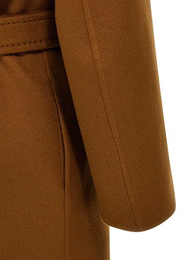 Max Mara Melinda Belted Coat In Brown