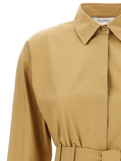 Max Mara Beige Juglas Shirt In Neutral
