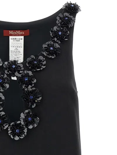 Max Mara Delis Mini Dress In Black