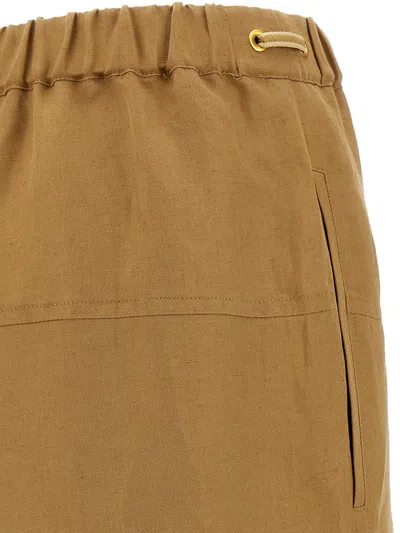 Max Mara Wide Linen And Silk Trousers