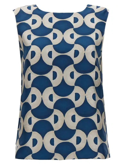 Max Mara Reversible Geometric Pattern Top