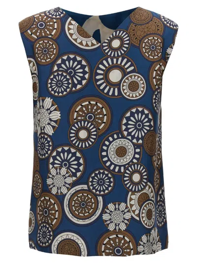 Max Mara Reversible Geometric Pattern Top