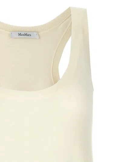 Max Mara Sleeveless Scoop Neck Plain Top
