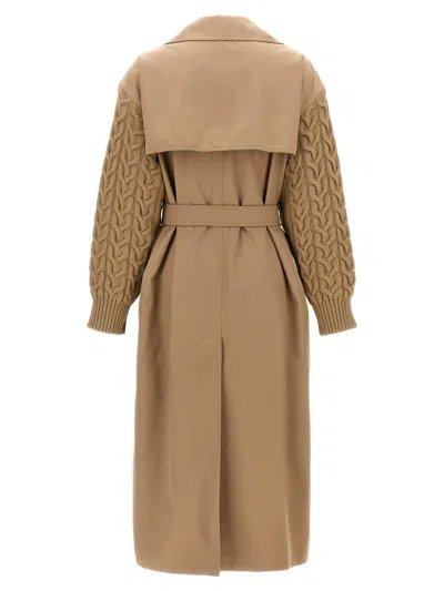 Max Mara Cicladi Coats And Trench Coats Beige In Brown