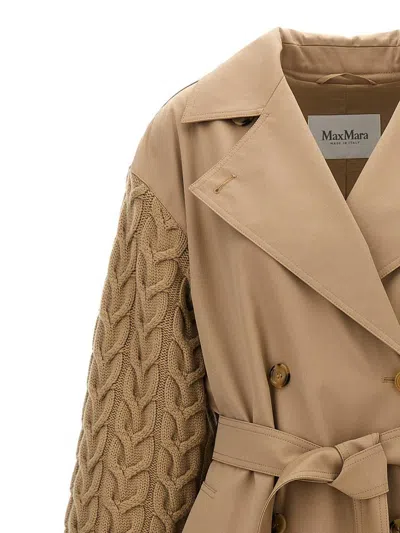 Max Mara Cicladi Coats And Trench Coats Beige In Brown