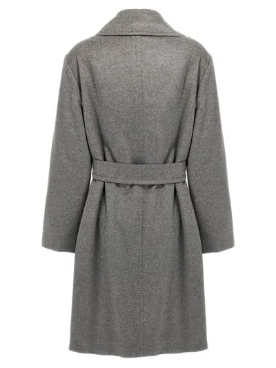 Max Mara Pazzo Coats And Trench Coats Gray In Gray