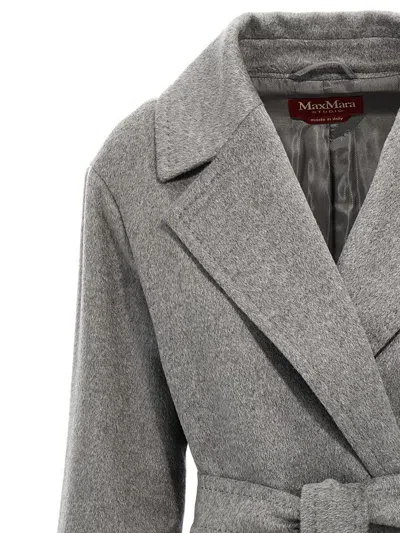 Max Mara Pazzo Coats And Trench Coats Gray In Gray