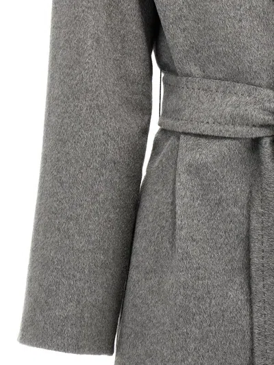 Max Mara Pazzo Coats And Trench Coats Gray In Gray