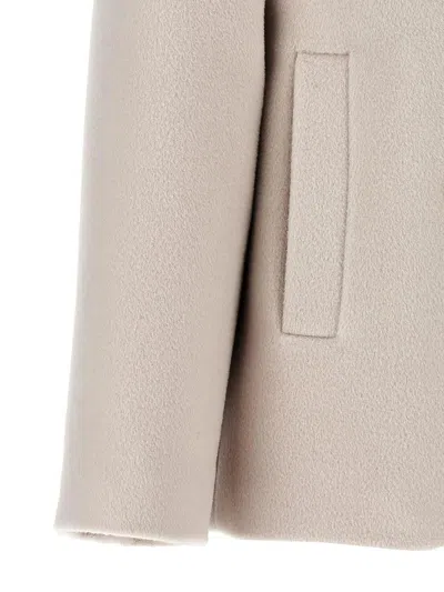 Max Mara Filovia Coats And Trench Coats Beige In Metallic