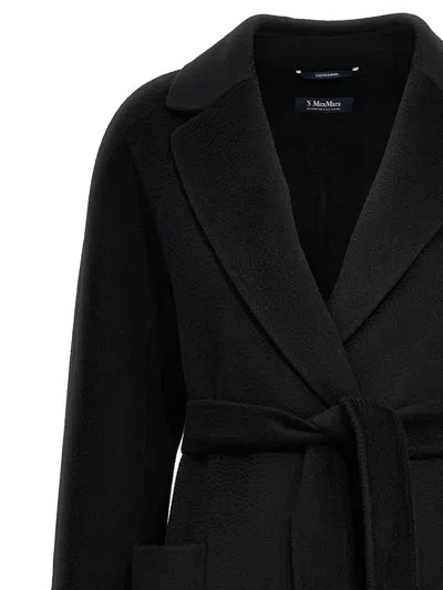 S Max Mara ' 'amore' Coat In Black