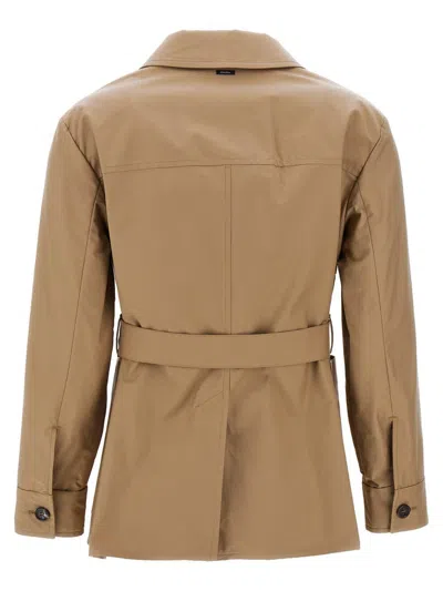S Max Mara Belted Waist Jacket With Flap Pockets