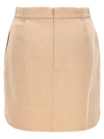 Max Mara Light Brown Bobbio Skirt